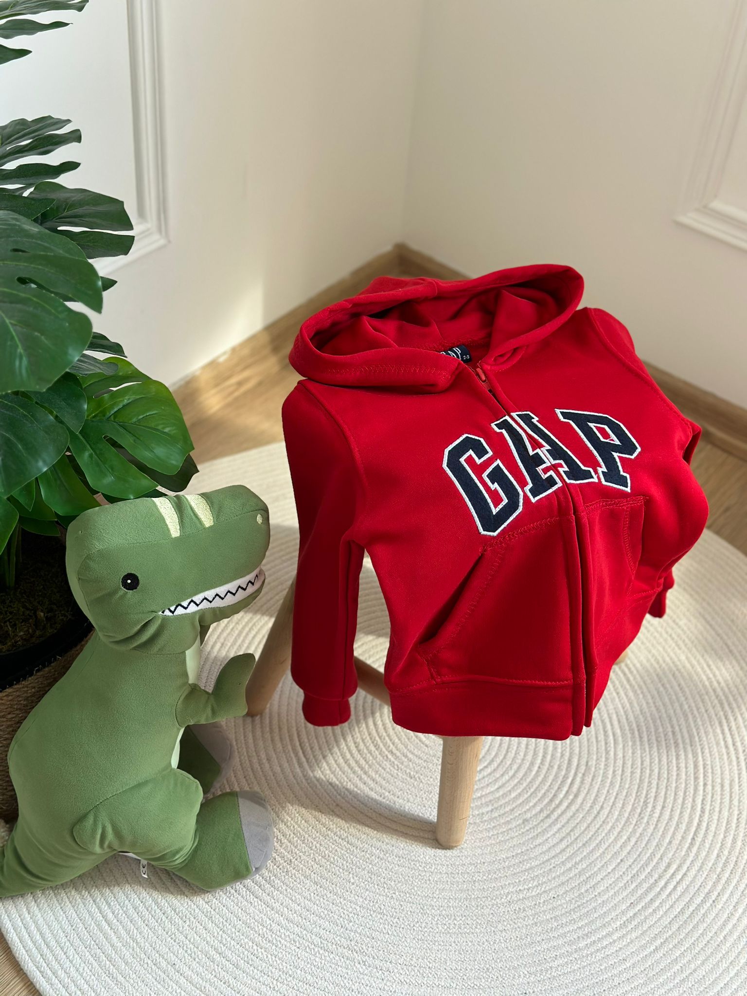 Fermuarlı Kırmızı Gap Sweatshirt