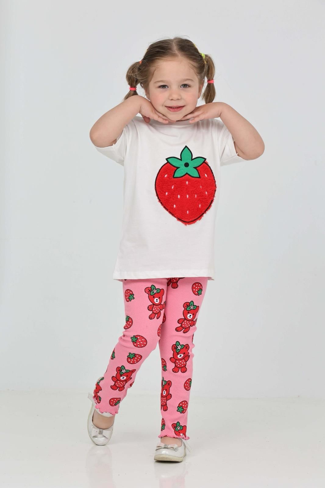 Strawberry Teddy Taytlı Takım