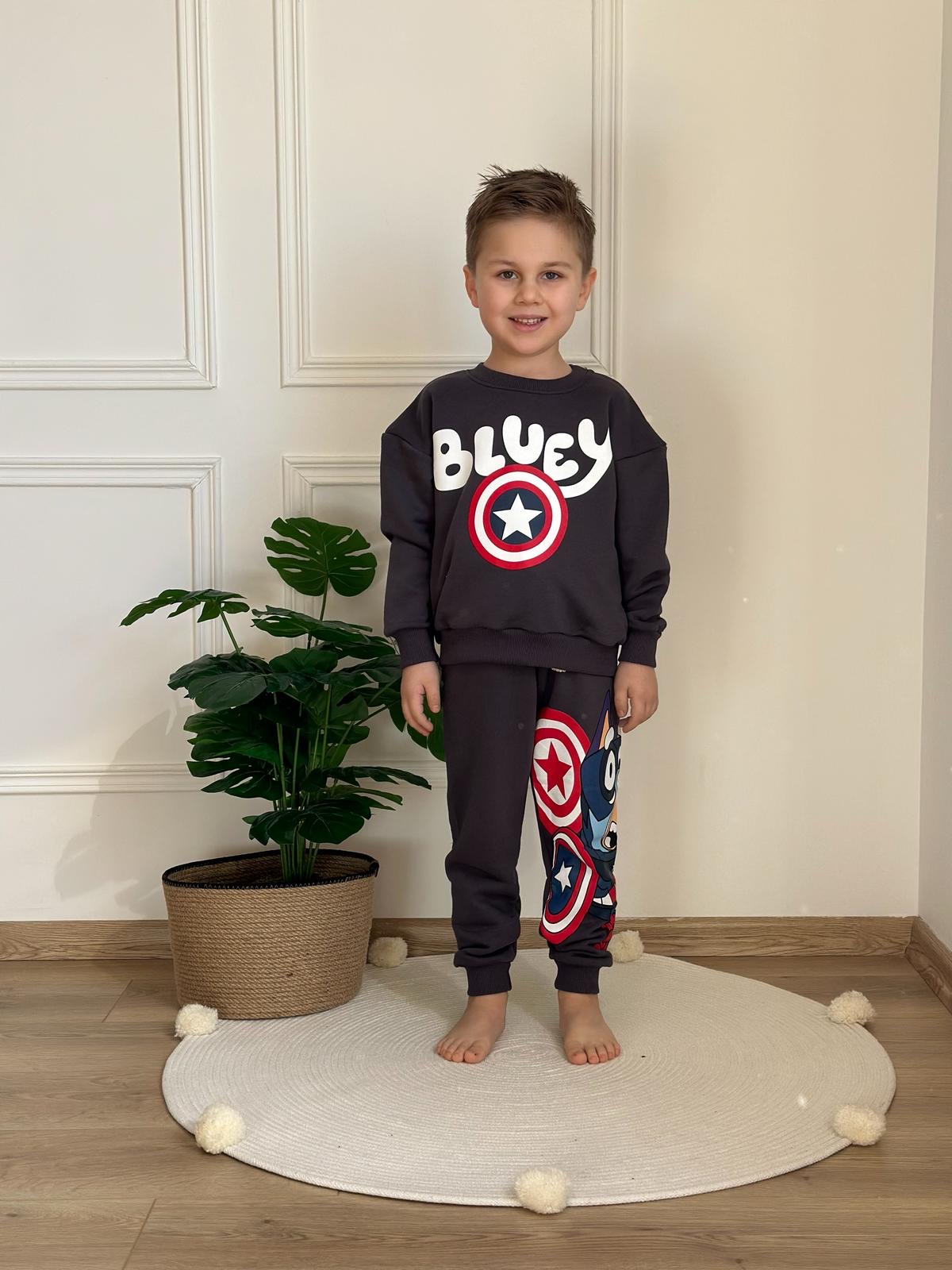 Füme Captain Bluey Eşofman Takımı