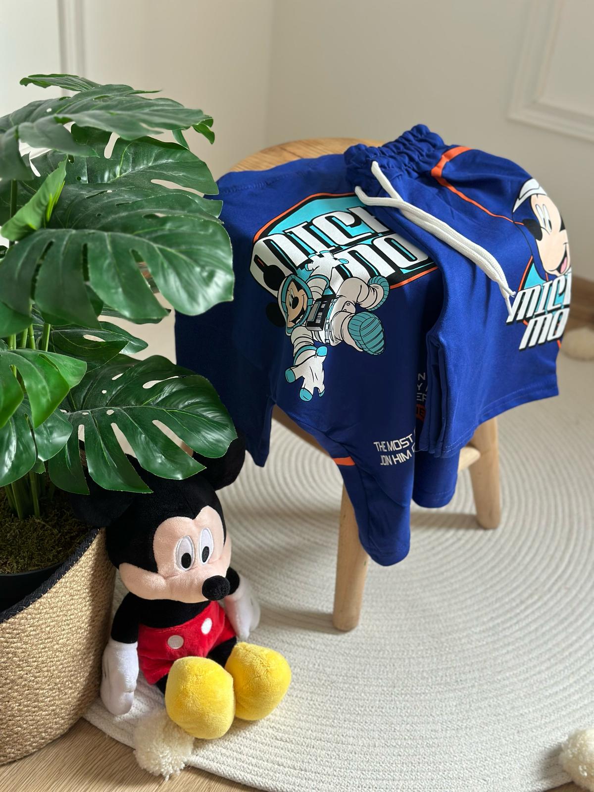 Astronot Mickey Mouse Şortlu Takım