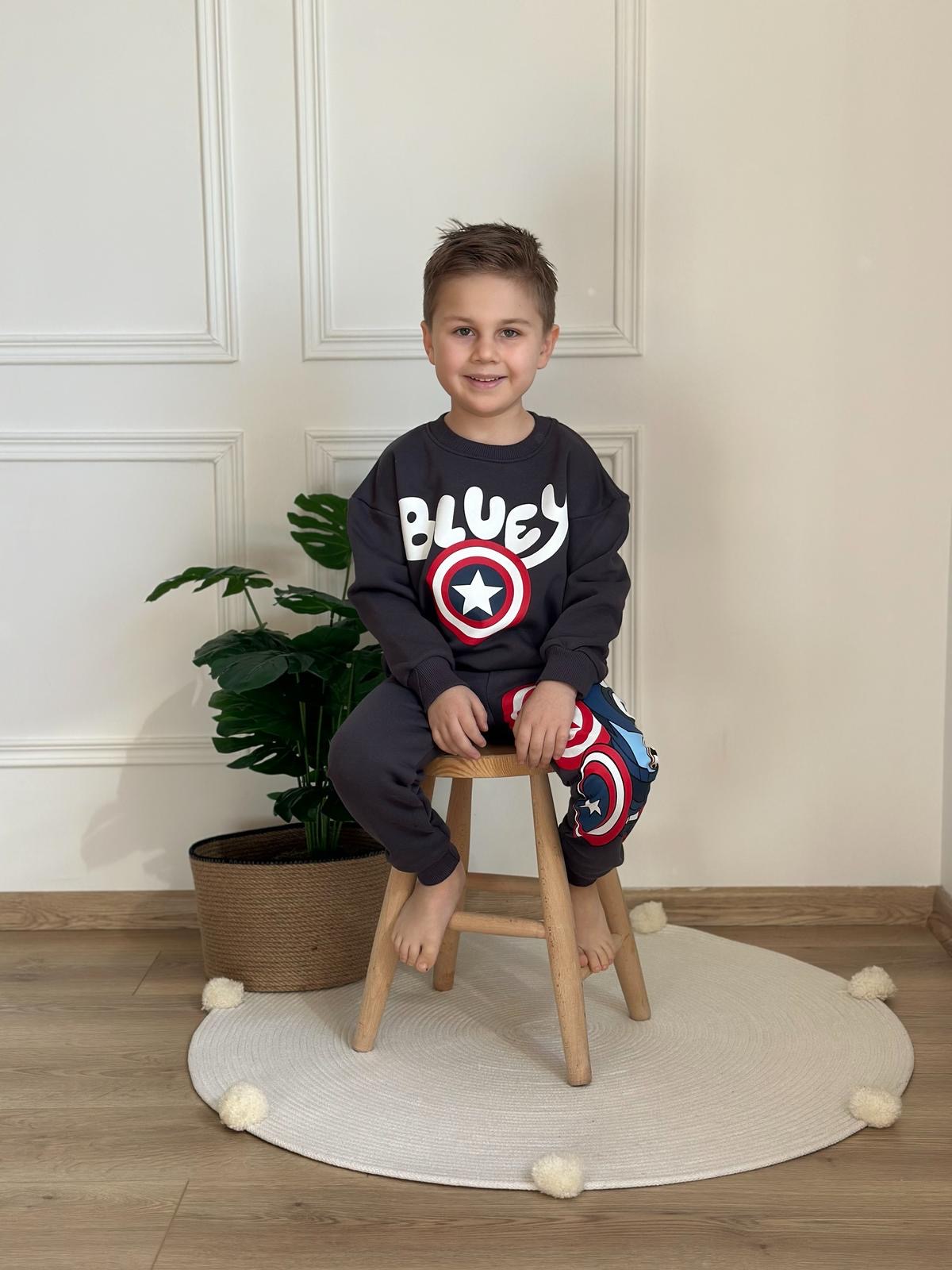 Füme Captain Bluey Eşofman Takımı