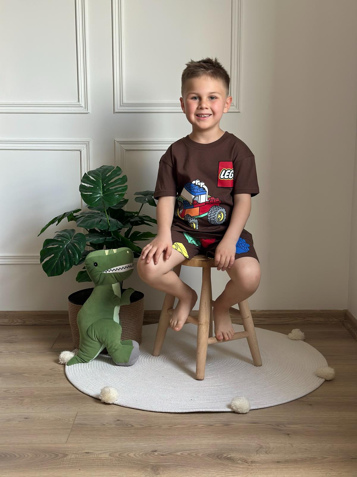 Kahverengi Lego Şortlu Takım