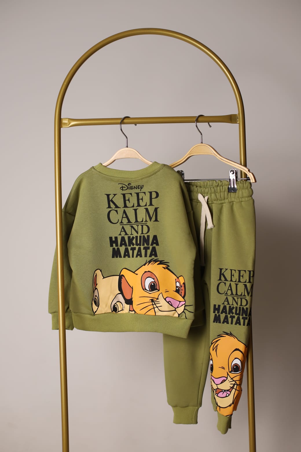 Keep Calm Lion King Sırt Baskılı Eşofman Takımı