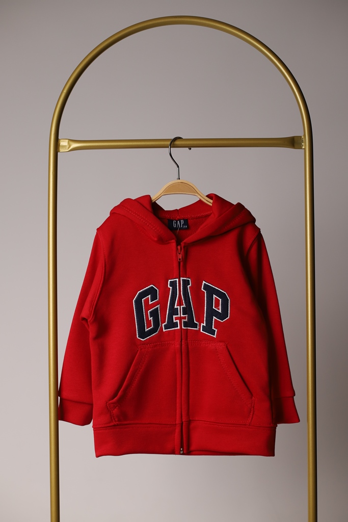Fermuarlı Kırmızı Gap Sweatshirt