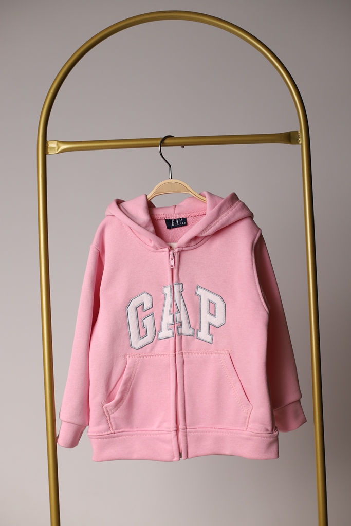 Fermuarlı Pembe Gap Sweatshirt