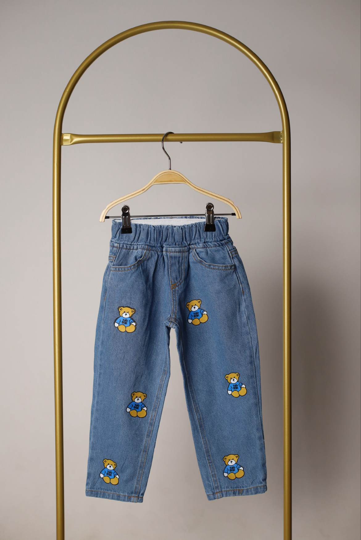 Ayıcık Baskılı Jean