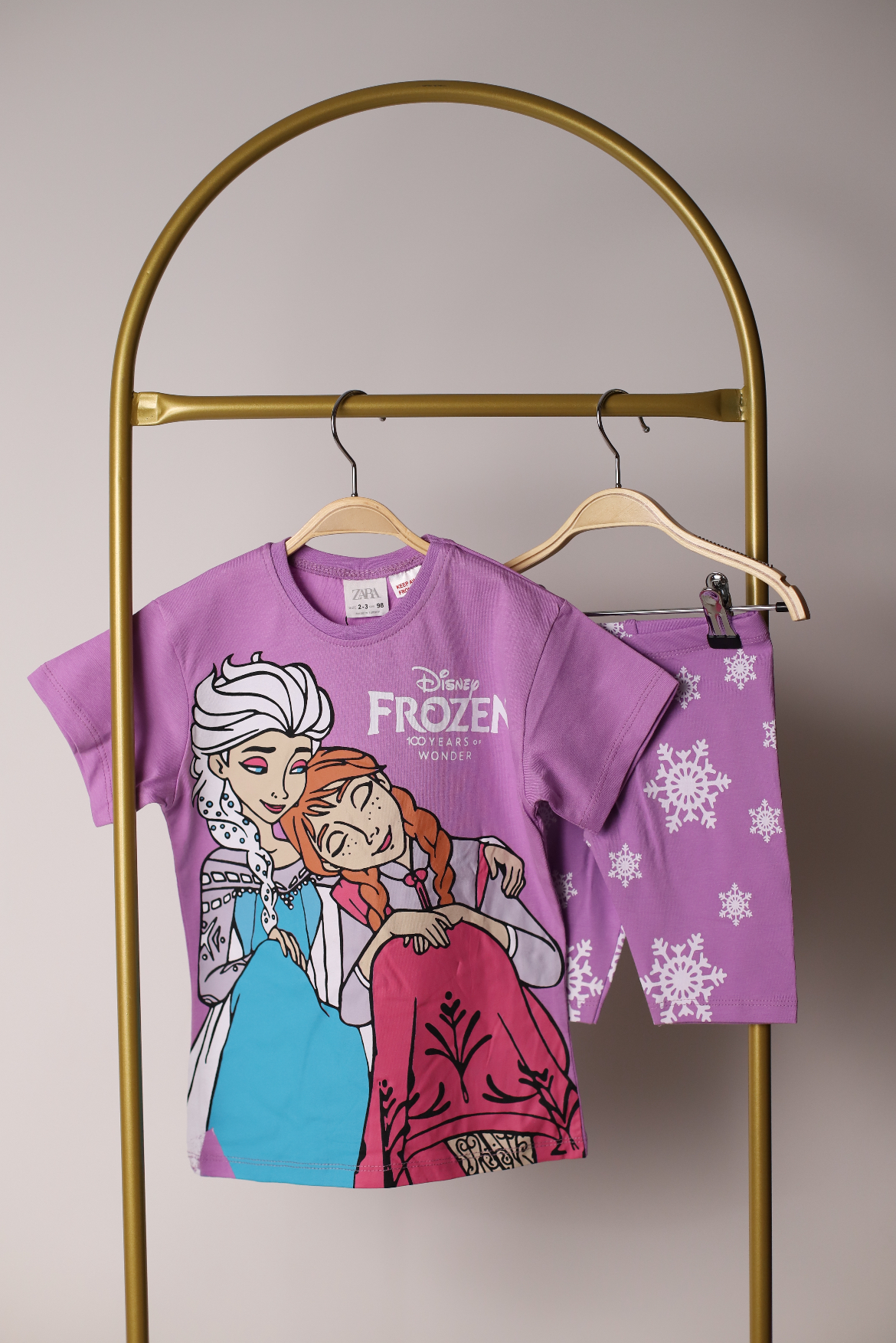 Frozen Mor Şortlu Takım