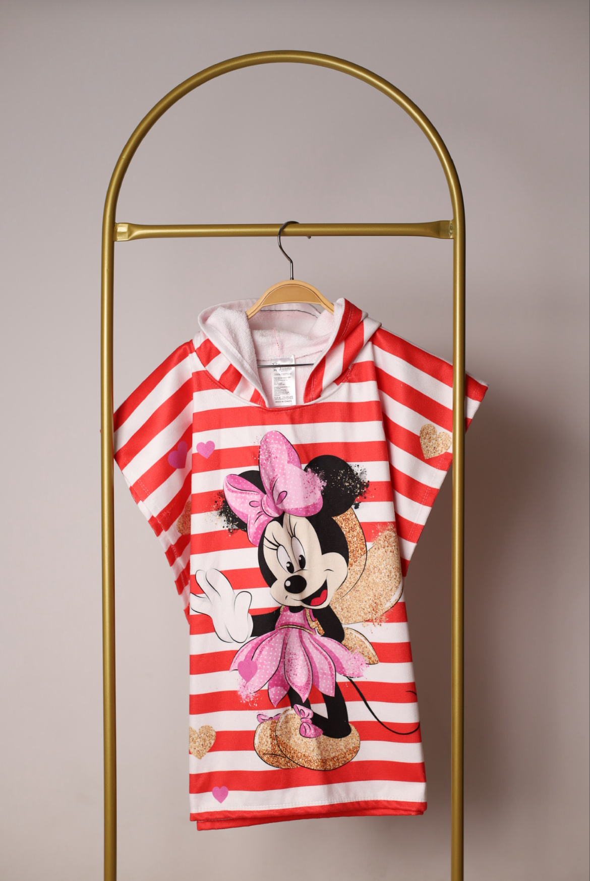 Çizgili Minnie Panço Plaj Havlusu
