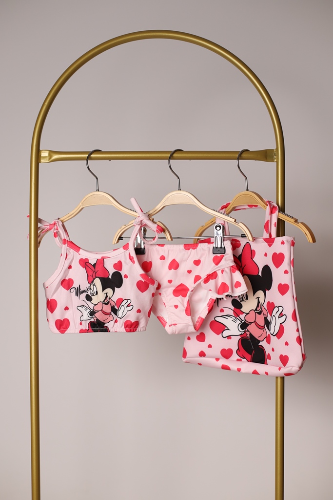 Çantalı Minnie Bikini Takımı