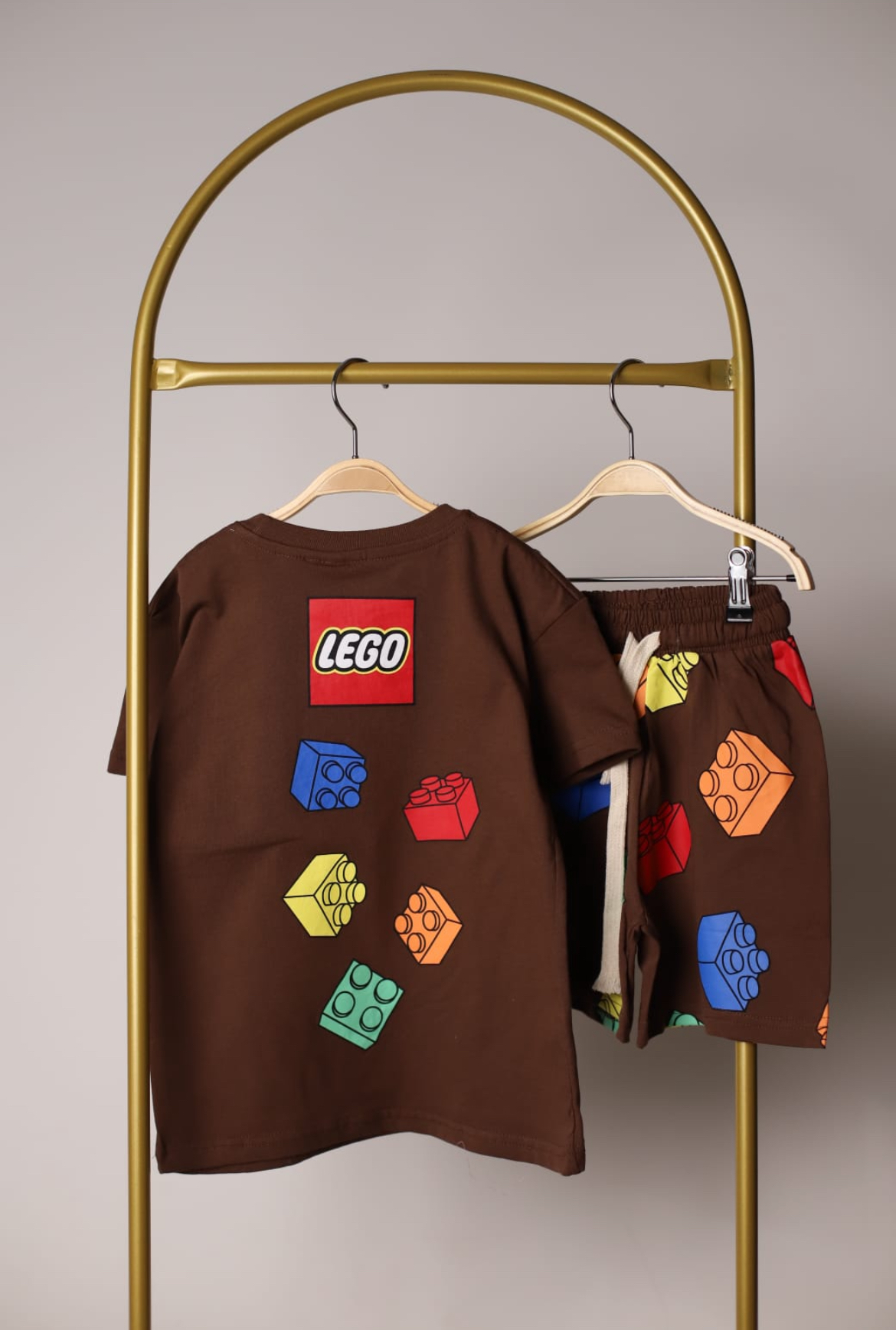 Kahverengi Lego Şortlu Takım