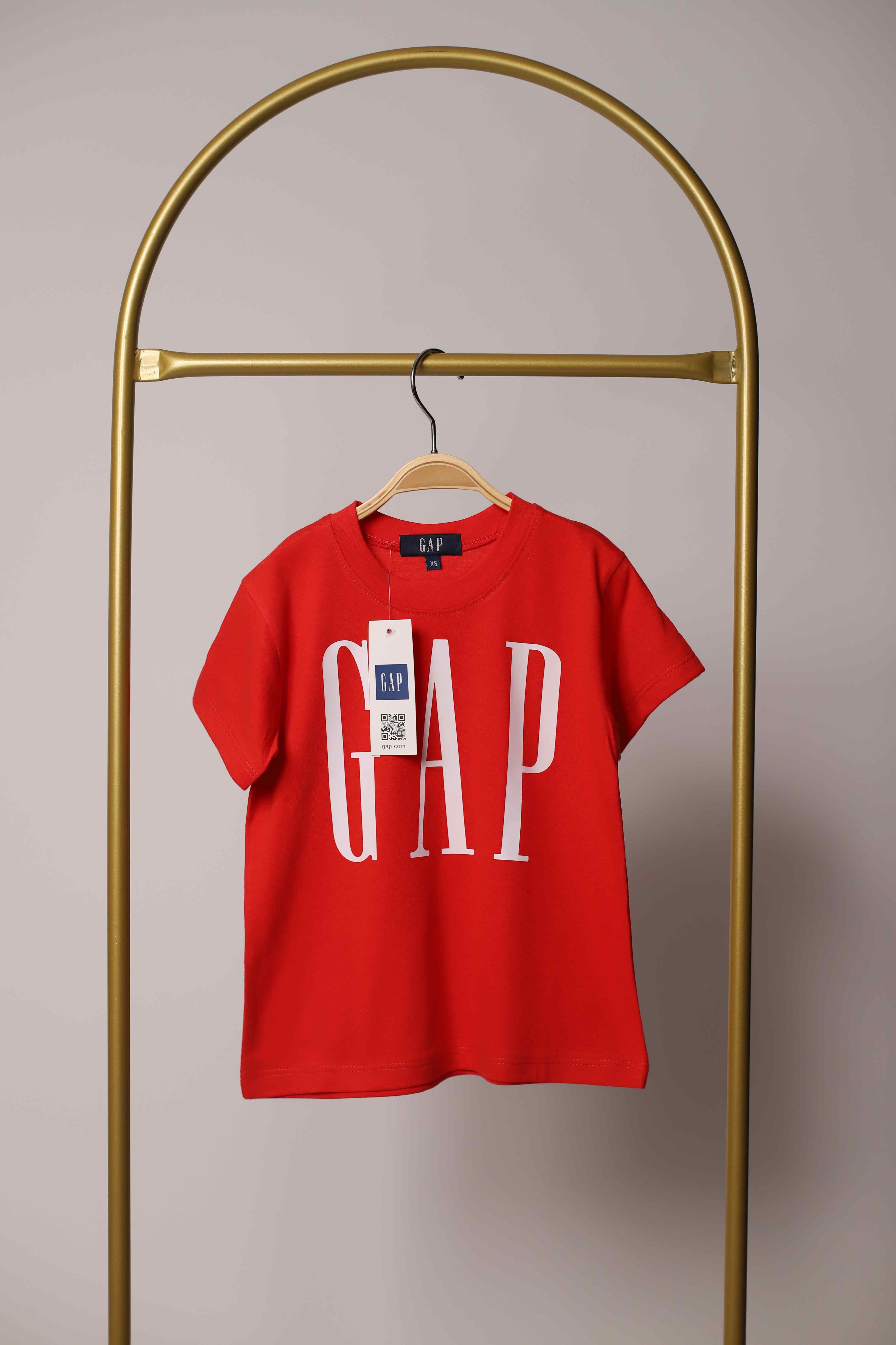 Kırmızı Gap Baskılı Çocuk T-shirt