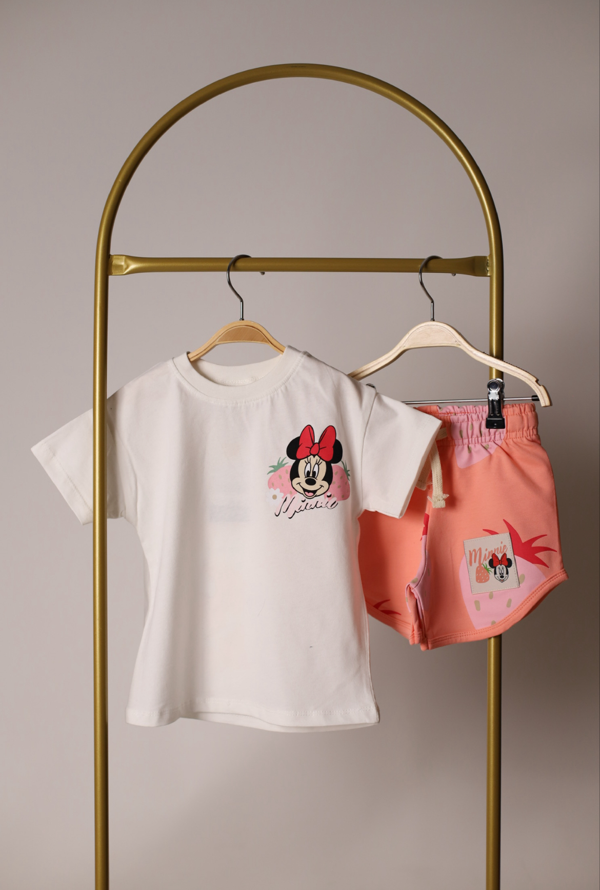 Strawberry Minnie Şortlu Takım