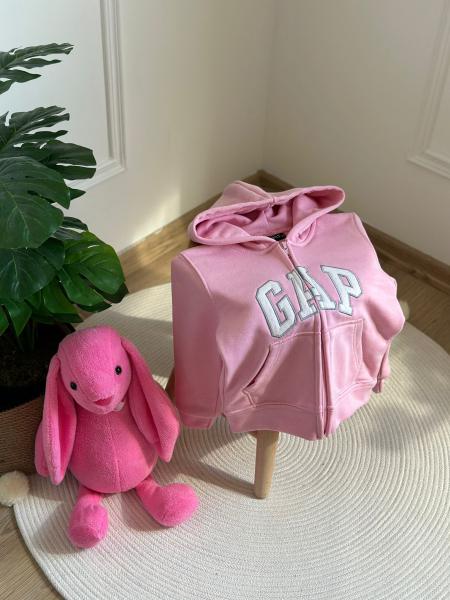 Fermuarlı Pembe Gap Sweatshirt