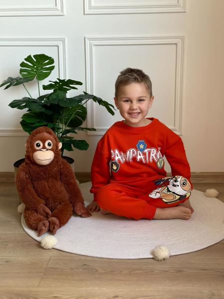 Paw Patrol Sırt Baskılı Turuncu Eşofman Takımı
