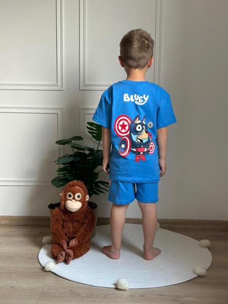Mavi Captain Bluey Şortlu Takım