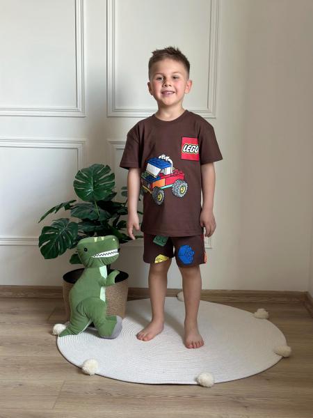 Kahverengi Lego Şortlu Takım