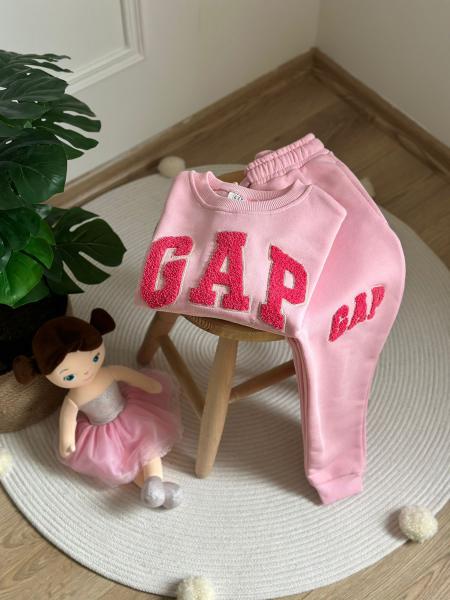 Pudra Pembe Punch İşlemeli Gap Eşofman Takımı