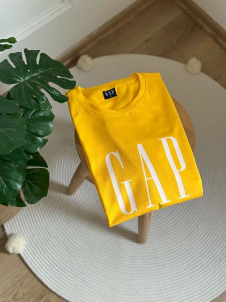 Sarı Gap Baskılı Yetişkin T-Shirt