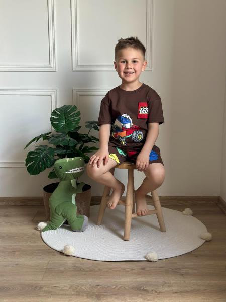 Kahverengi Lego Şortlu Takım