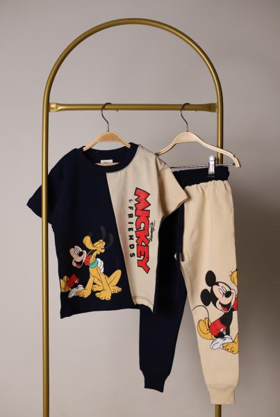 Çok Renkli Mickey Friends Eşofman Takımı