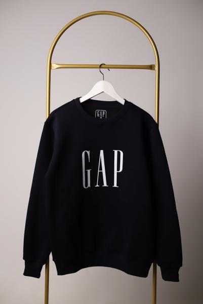 Lacivert Gap Baskılı Yetişkin Sweatshirt