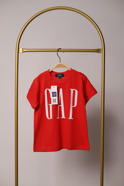 Kırmızı Gap Baskılı Çocuk T-shirt