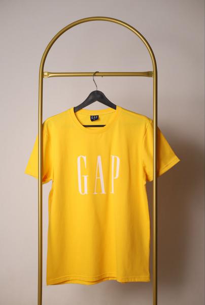 Sarı Gap Baskılı Yetişkin T-Shirt