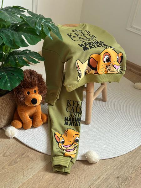 Keep Calm Lion King Sırt Baskılı Eşofman Takımı